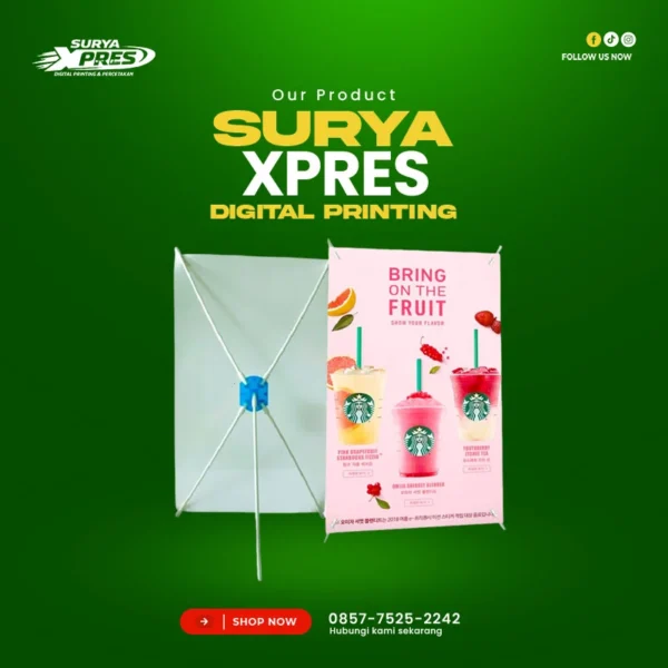 Mini X banner 25x40cm