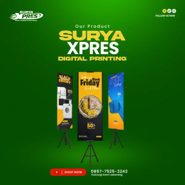 Tripod Banner 40x60cm