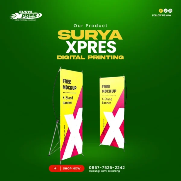X Banner Flexy Korea 80x180cm